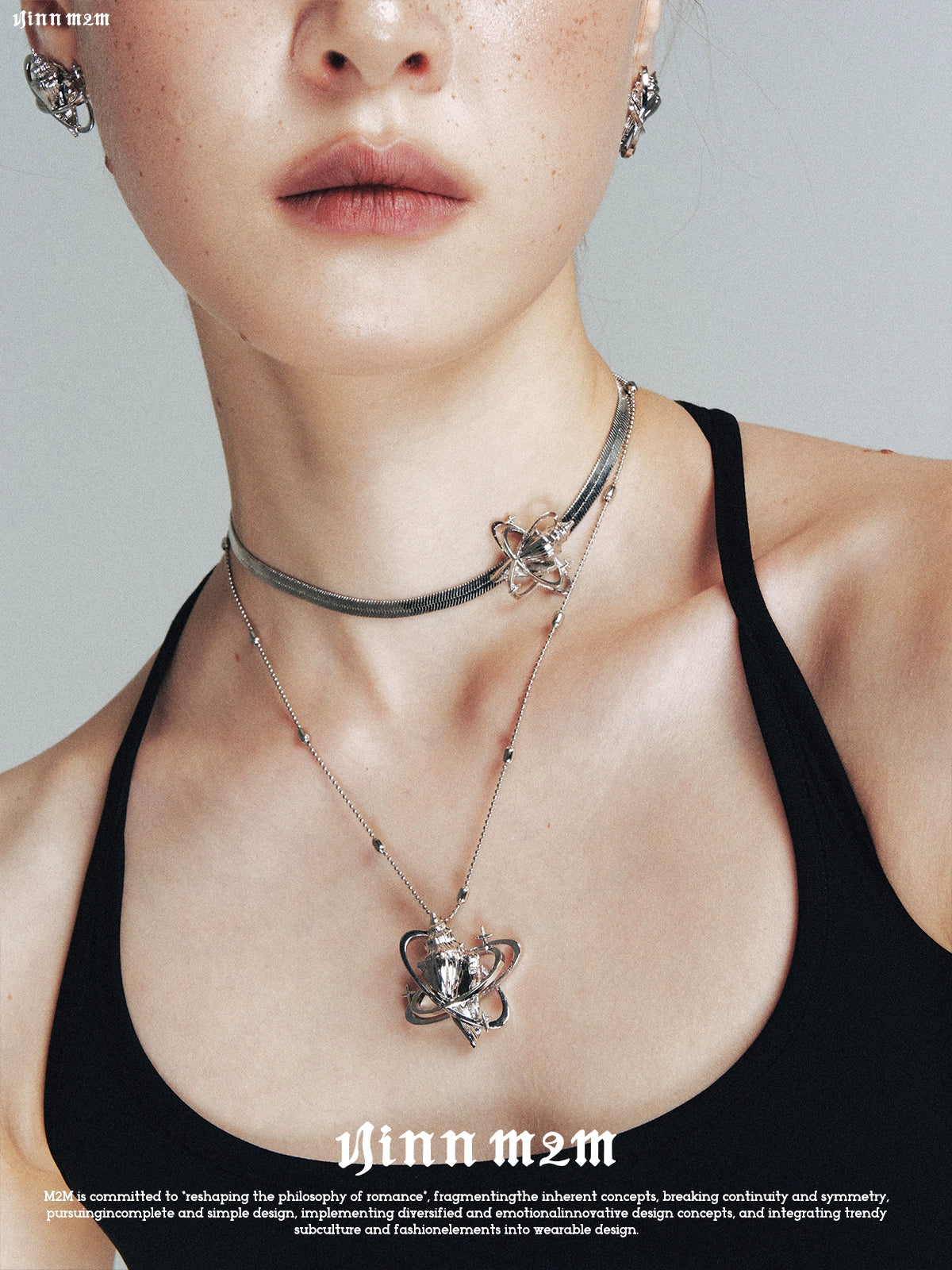 1JINN Conch Star Crystal Light Luxury Clavicle Chain