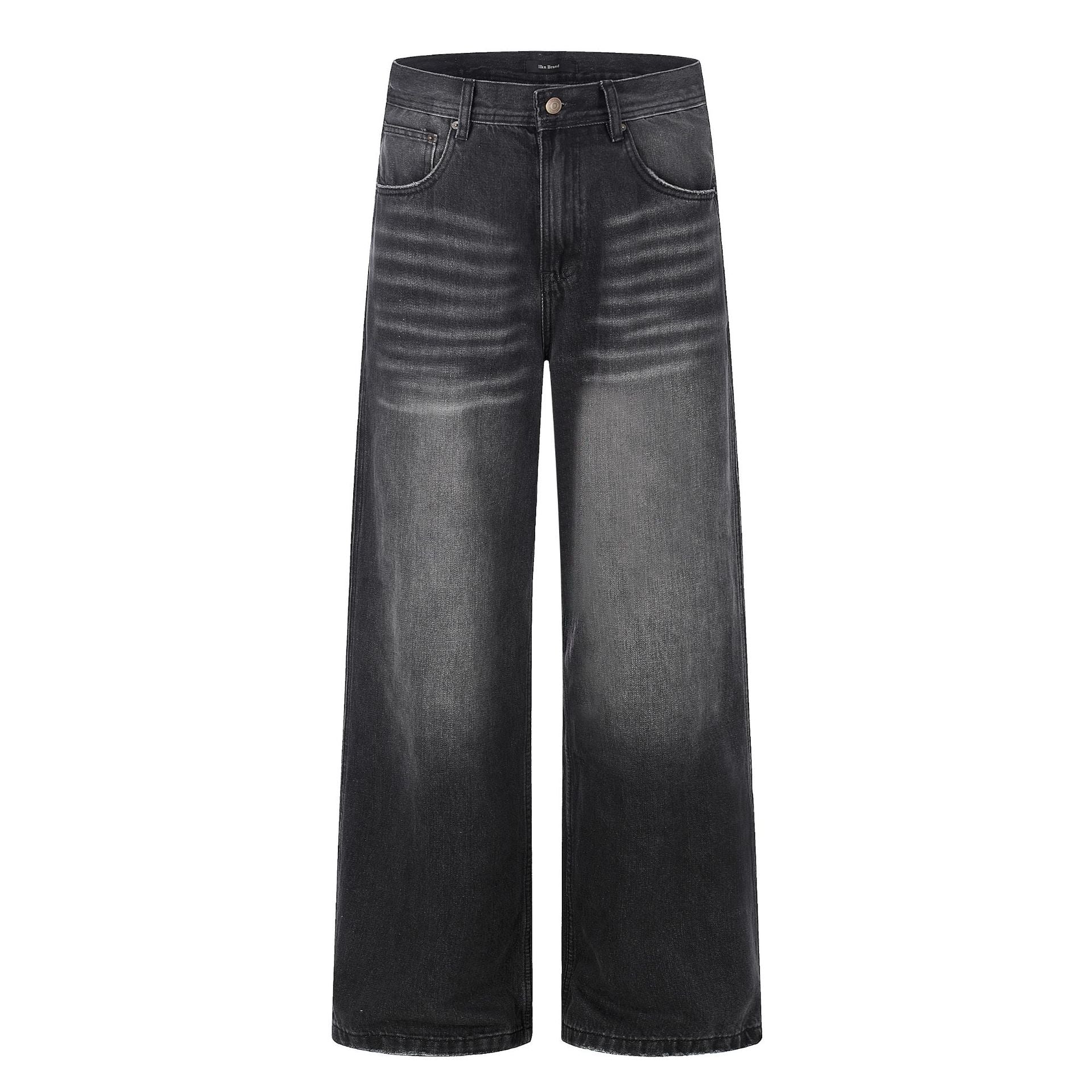 11KN Retro Loose Simple Straight Jeans