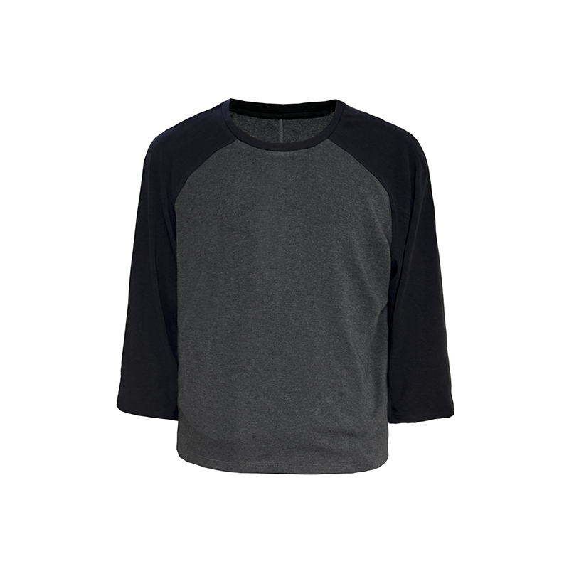 JCAESAR Contrast Shoulder Daily Versatile Seven-quarter Sleeve Tee