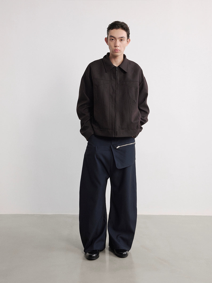 JCAESAR Double Waist Tooling Side Pocket Trousers
