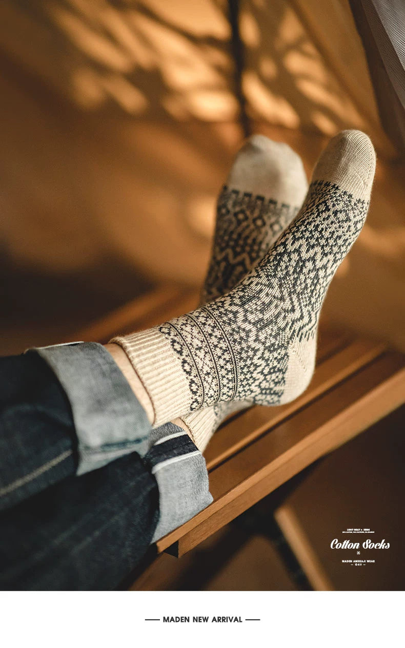 Maden Vintage Knitted Tube Socks