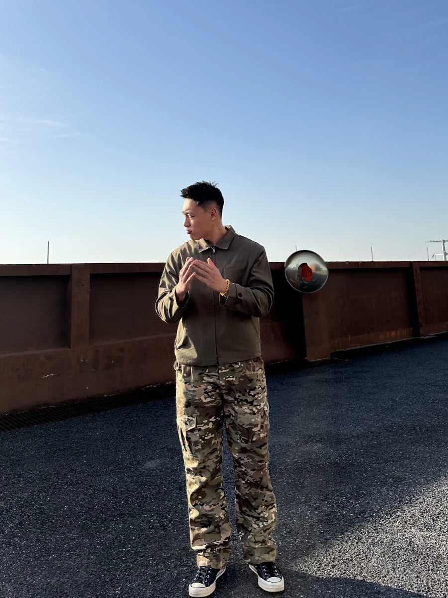 GTAL Camouflage Retro Loose Overalls