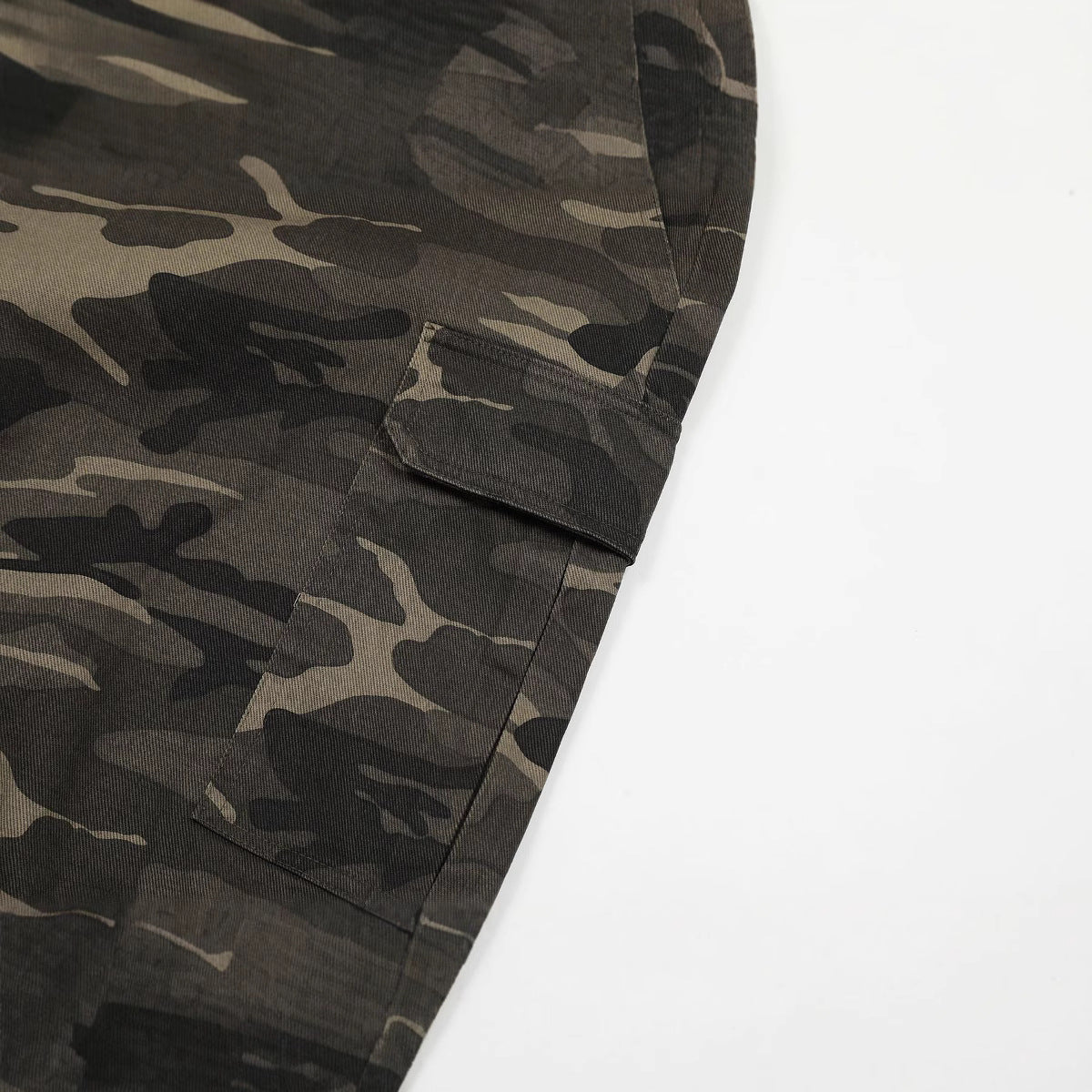 11KN Retro Camouflage Loose Drawstring Casual Trousers