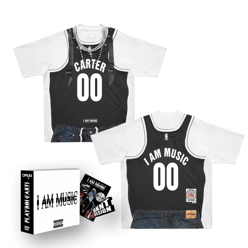 DKNT Crew Neck Loose Basketball Jersey