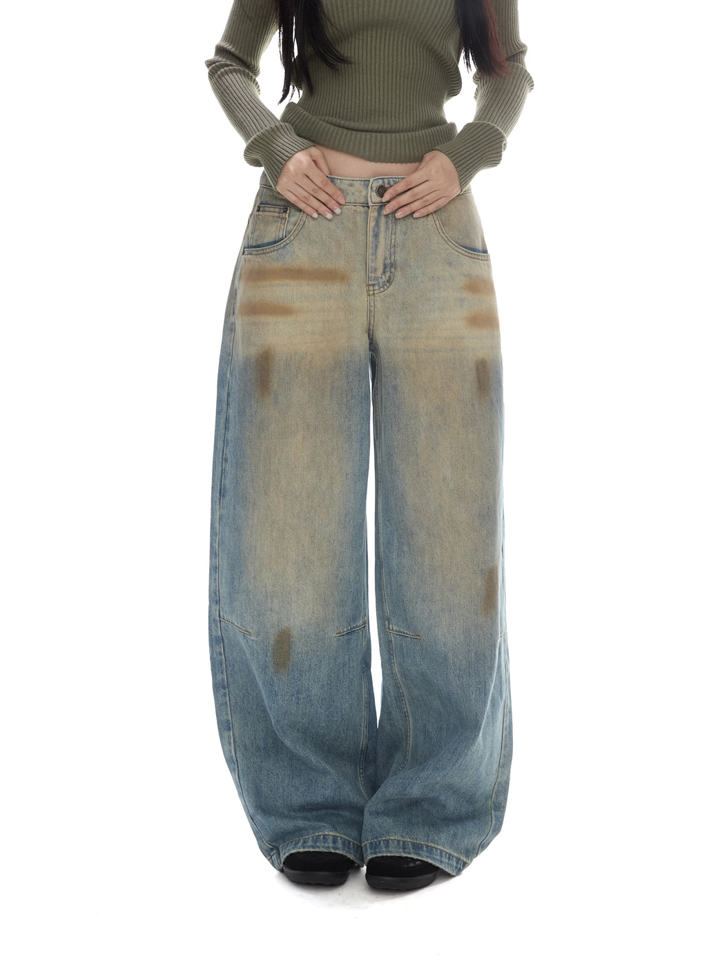 WITHMIN Hairy Loose and Thin Warm Jacket