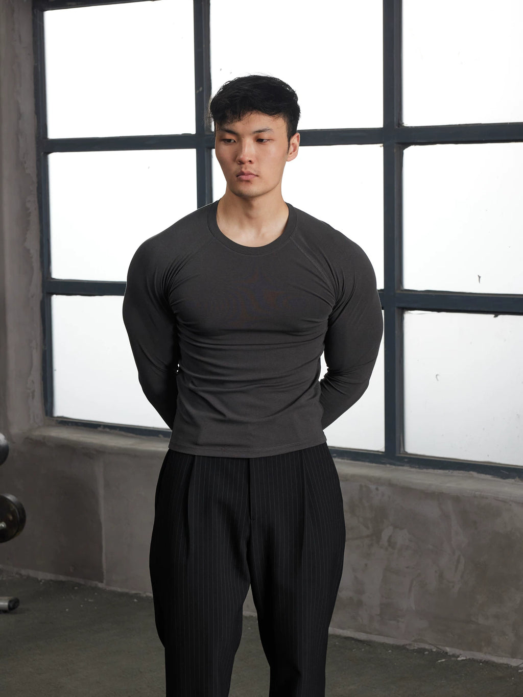 AFTERGLOW Skin-friendly Base Casual Warm Slim Long Sleeves
