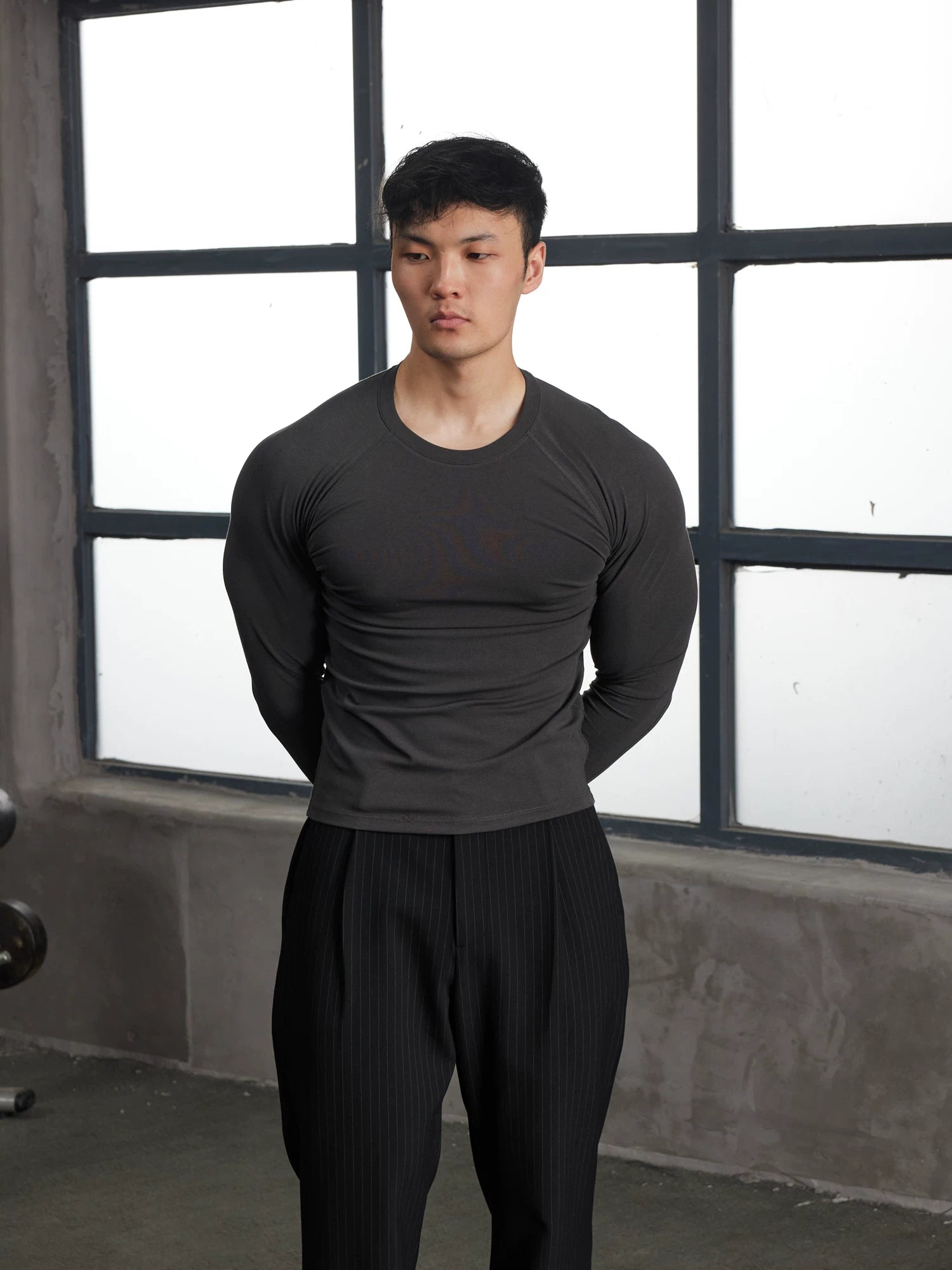 AFTERGLOW Skin-friendly Base Casual Warm Slim Long Sleeves