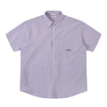 CoosRetro Embroidered Plaid Versatile Short Sleeve Shirt