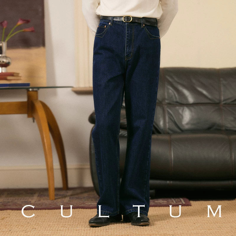 CULTUM Vintage High Waist Loose Pull Jeans