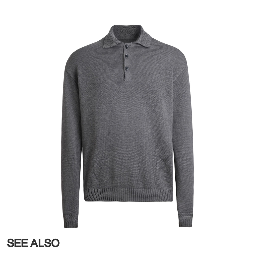 SEE ALSO Casual Thermal Threaded Polo Sweater
