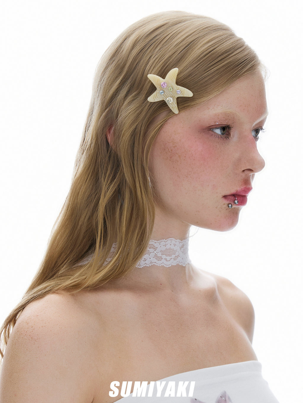 SUMIYAKI Acetate Colored Starfish Hairpin