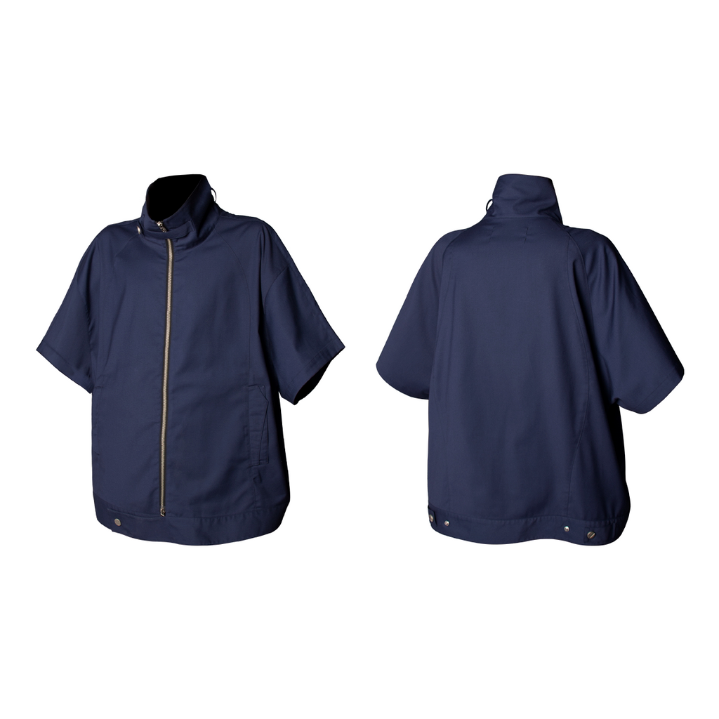 RELABEL Vintage Simple Splicing Line Loose Shirt