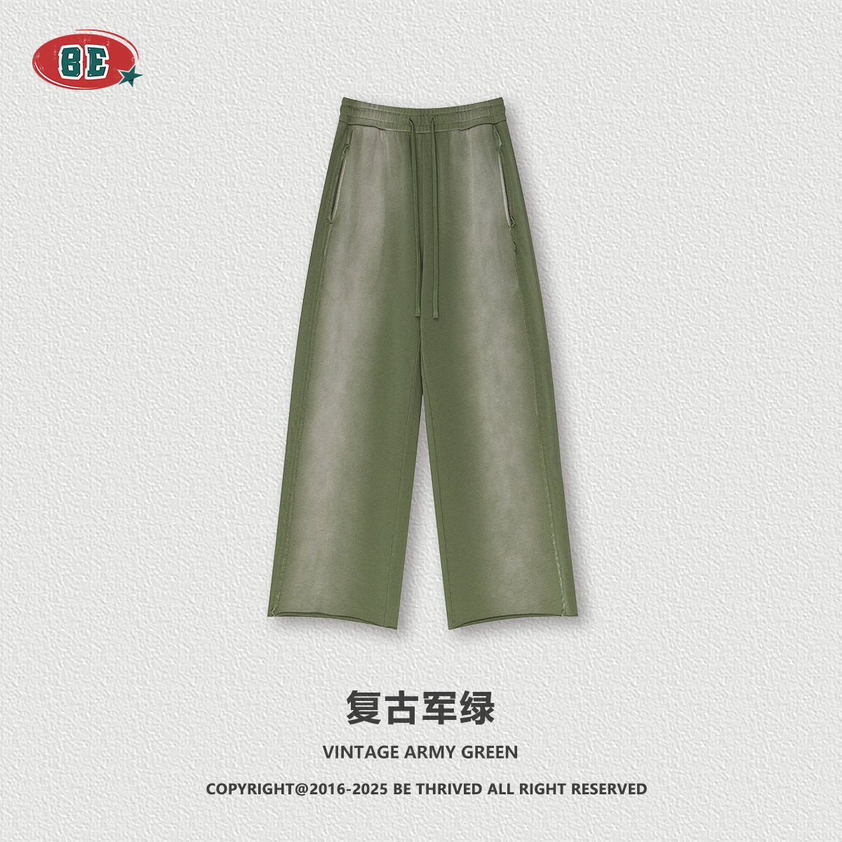 BE Gradual Change Hole Hooded Sweater Straight Pants Two-piece Set