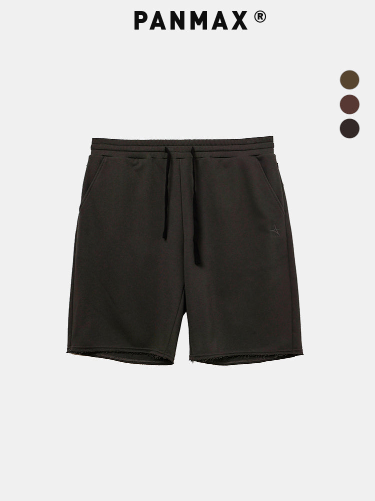 PANMAX American High Street Retro Washed Old Drawstring Shorts