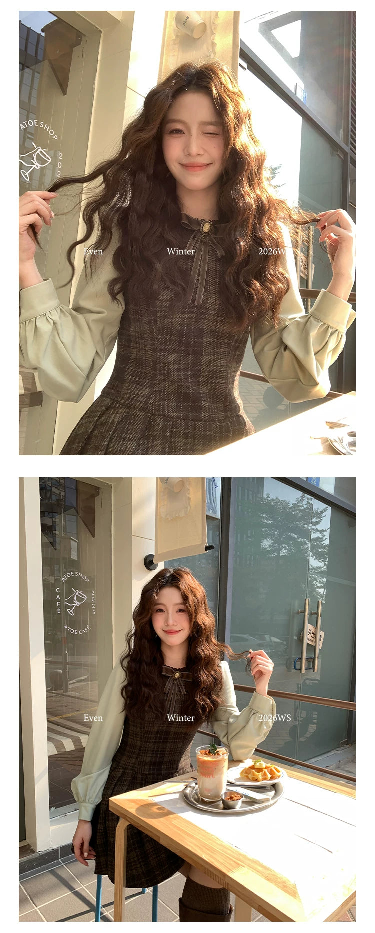 Even Fake Two Waist Dresses