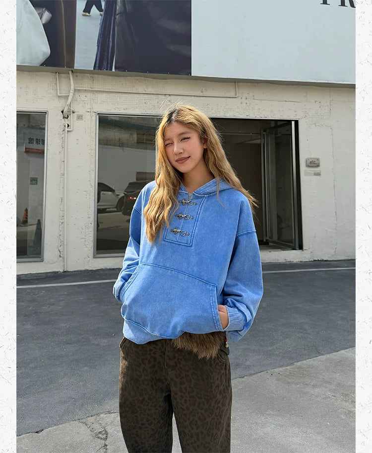 CCYE Lobster Button Heavy Hooded Sweater