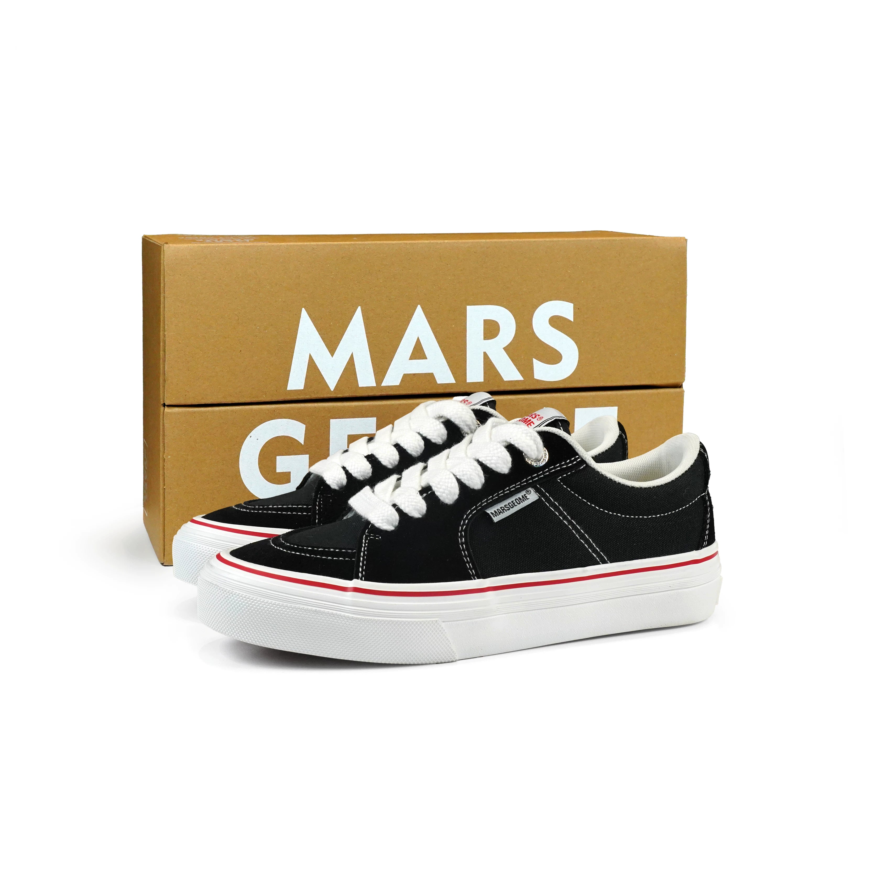 MARS GEOME Versatile Men's and Women's Low-top Spliced Board Shoes