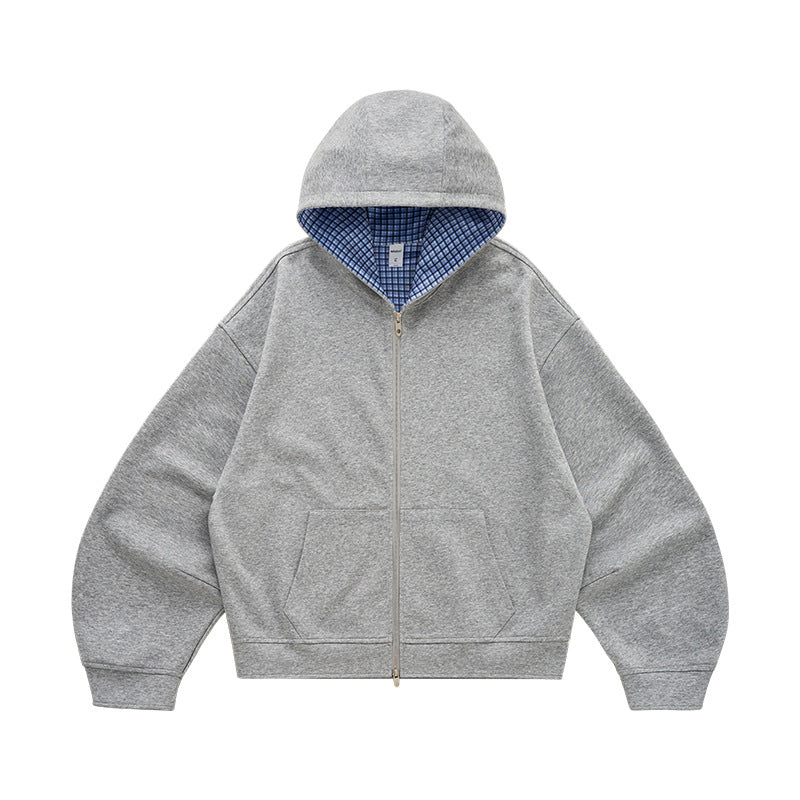 Inflation Checked Two-tone Casual Jacket