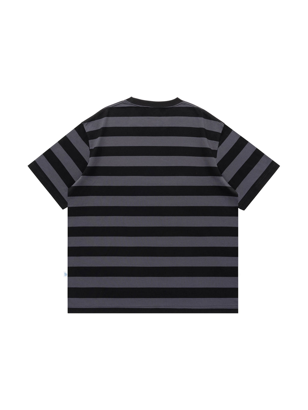 BENT IDEA Wide Striped Crew Neck Casual Tee