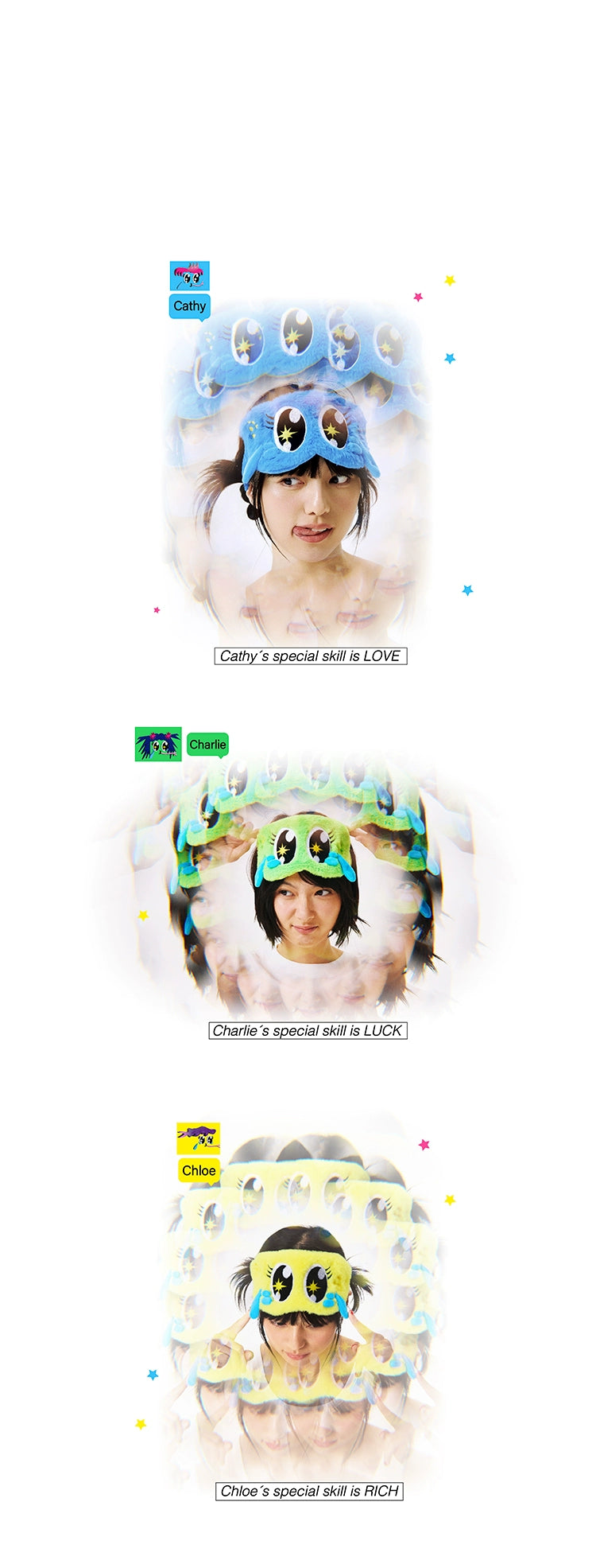 CryingCenter Colorful Tears Cute Plush Eye Mask