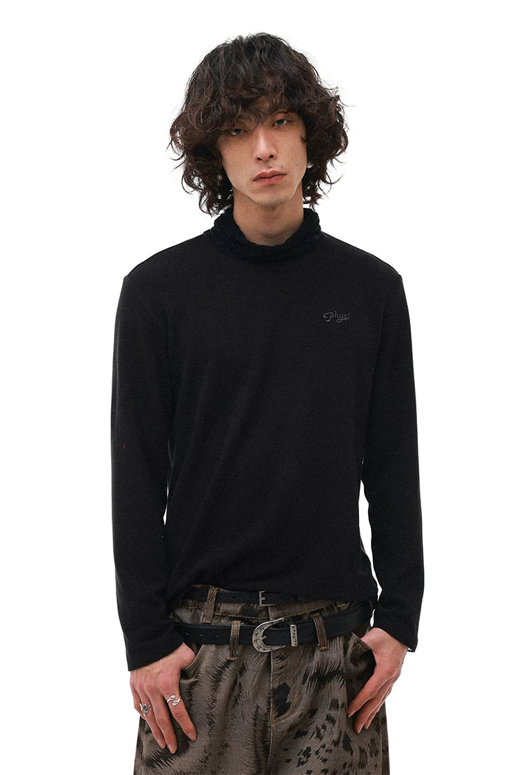 PHYS Retro Embossed Thorn Flower First Layer Cowhide Belt