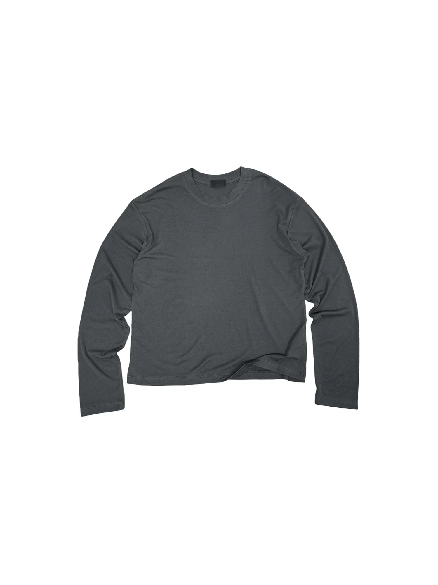 PLUS NO LOGO Crew Neck Bottom Drape Long Sleeve