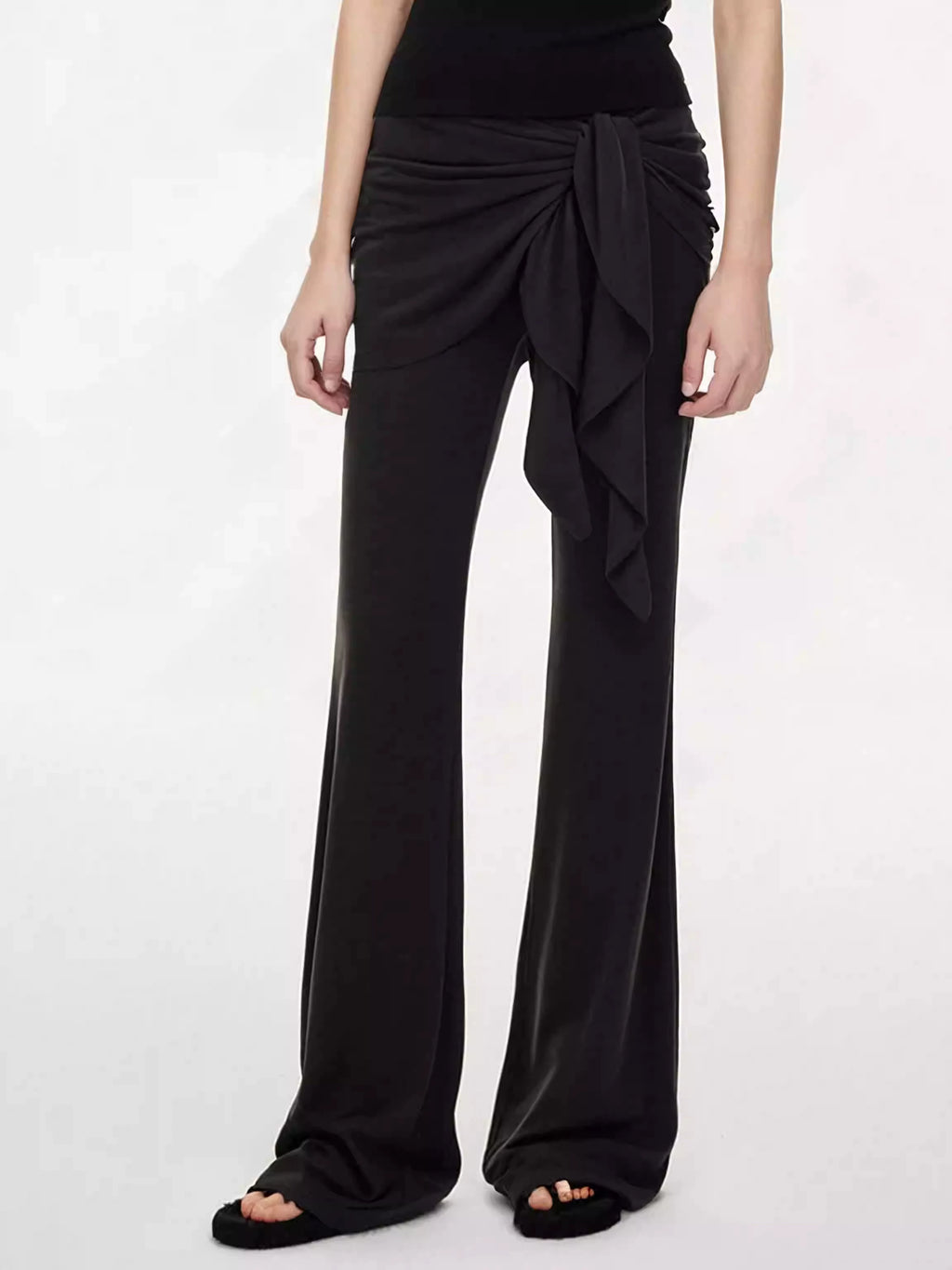 SUREENOUGH Strap-on Fart Curtain Knitted Slim-fit Pants