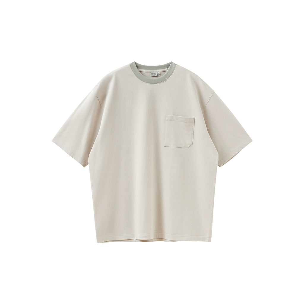 BUTTBILL Cotton Double Yarn Weave Tee