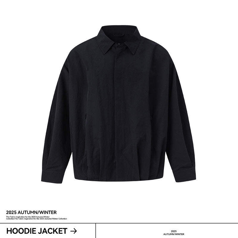 UNF Three-dimensional Pleated Loose Long-sleeved Shirt Jacket