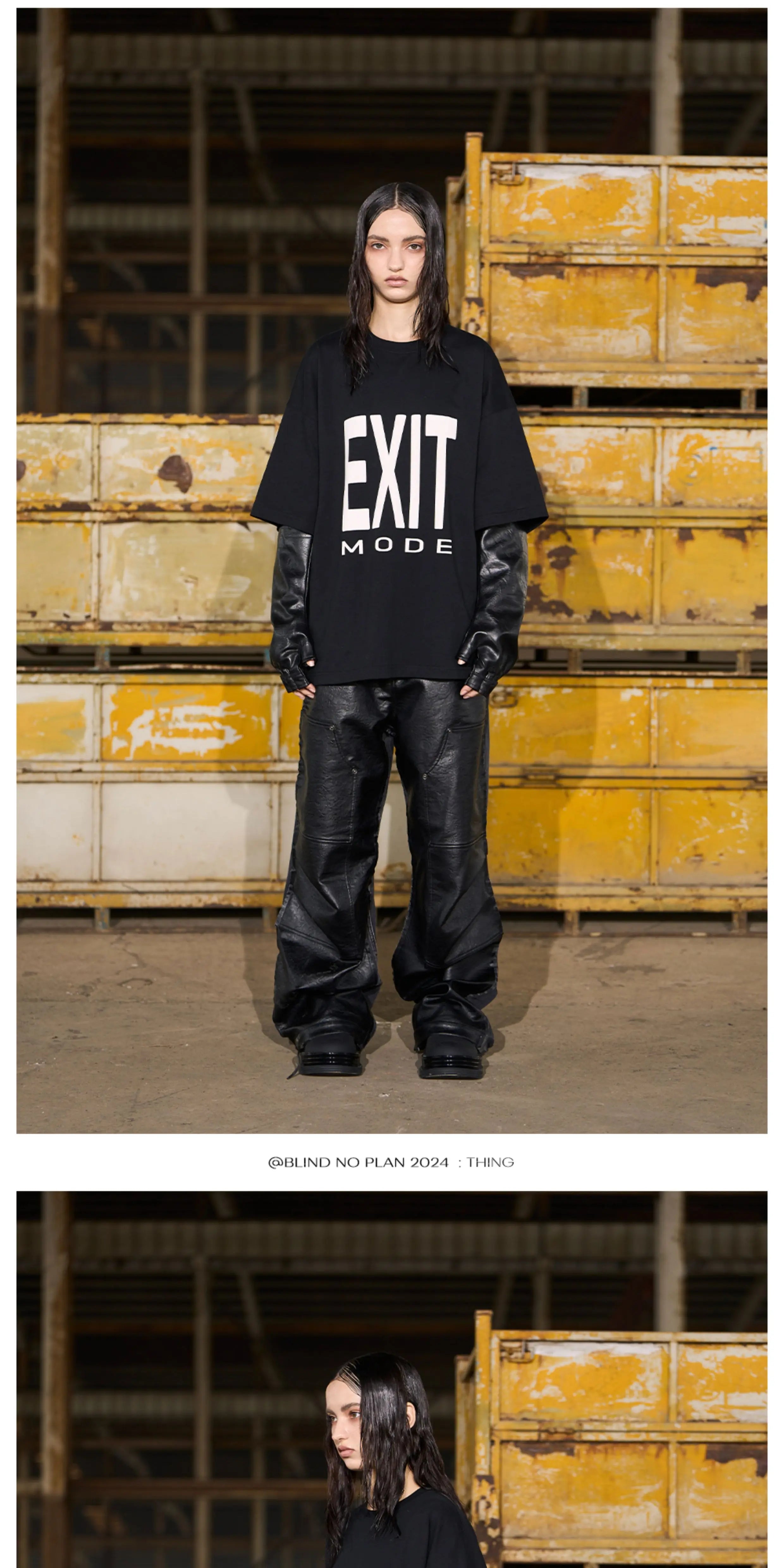 BLINDNOPLAN Basic Large Logo Printing Casual Tee