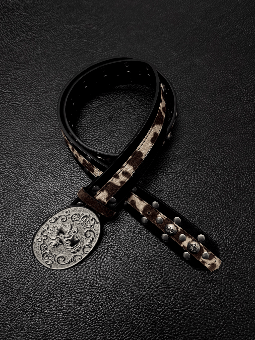 DPOL Retro Old Leopard Print Belt