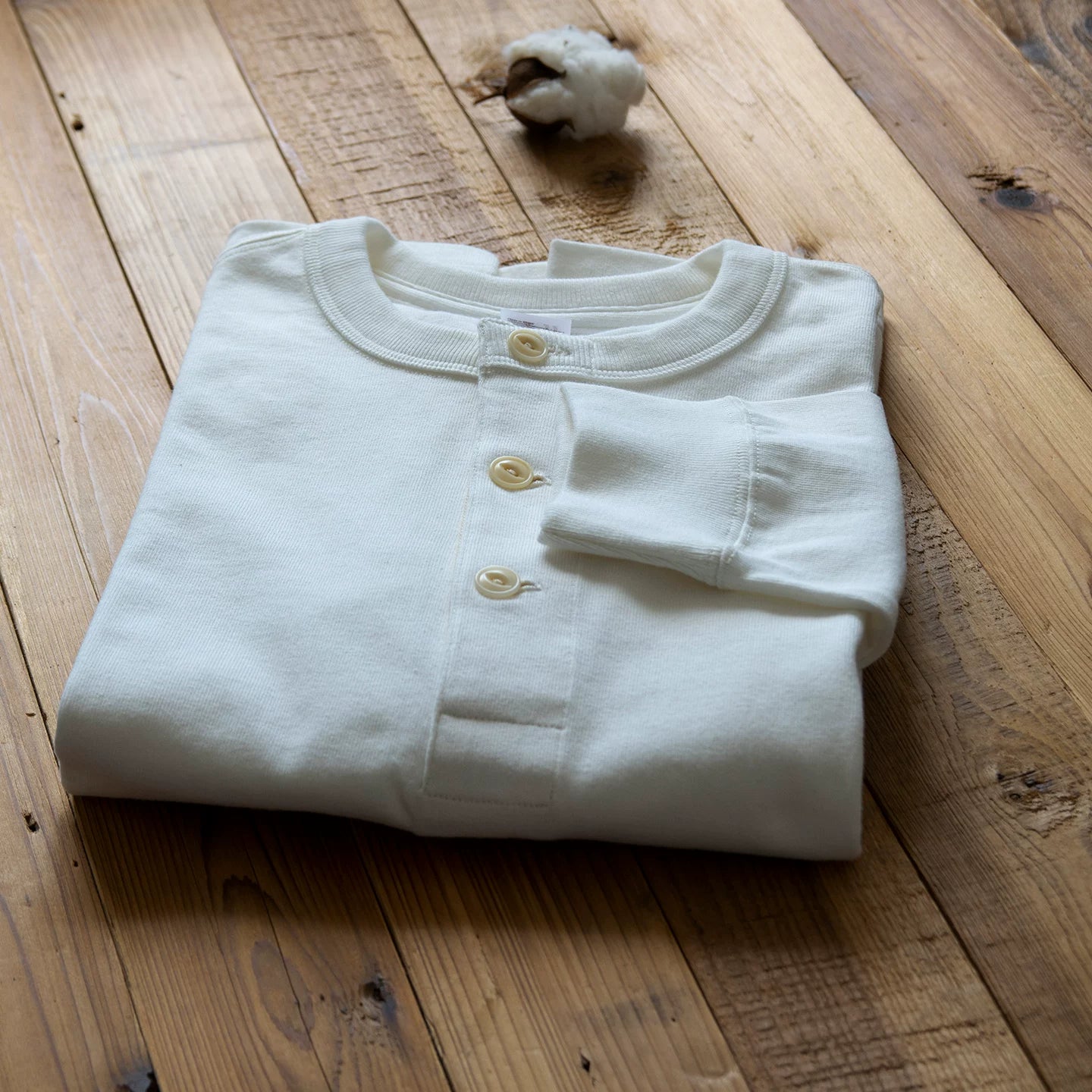 Printace Vintage Henry Collar Loose Casual Long Sleeve