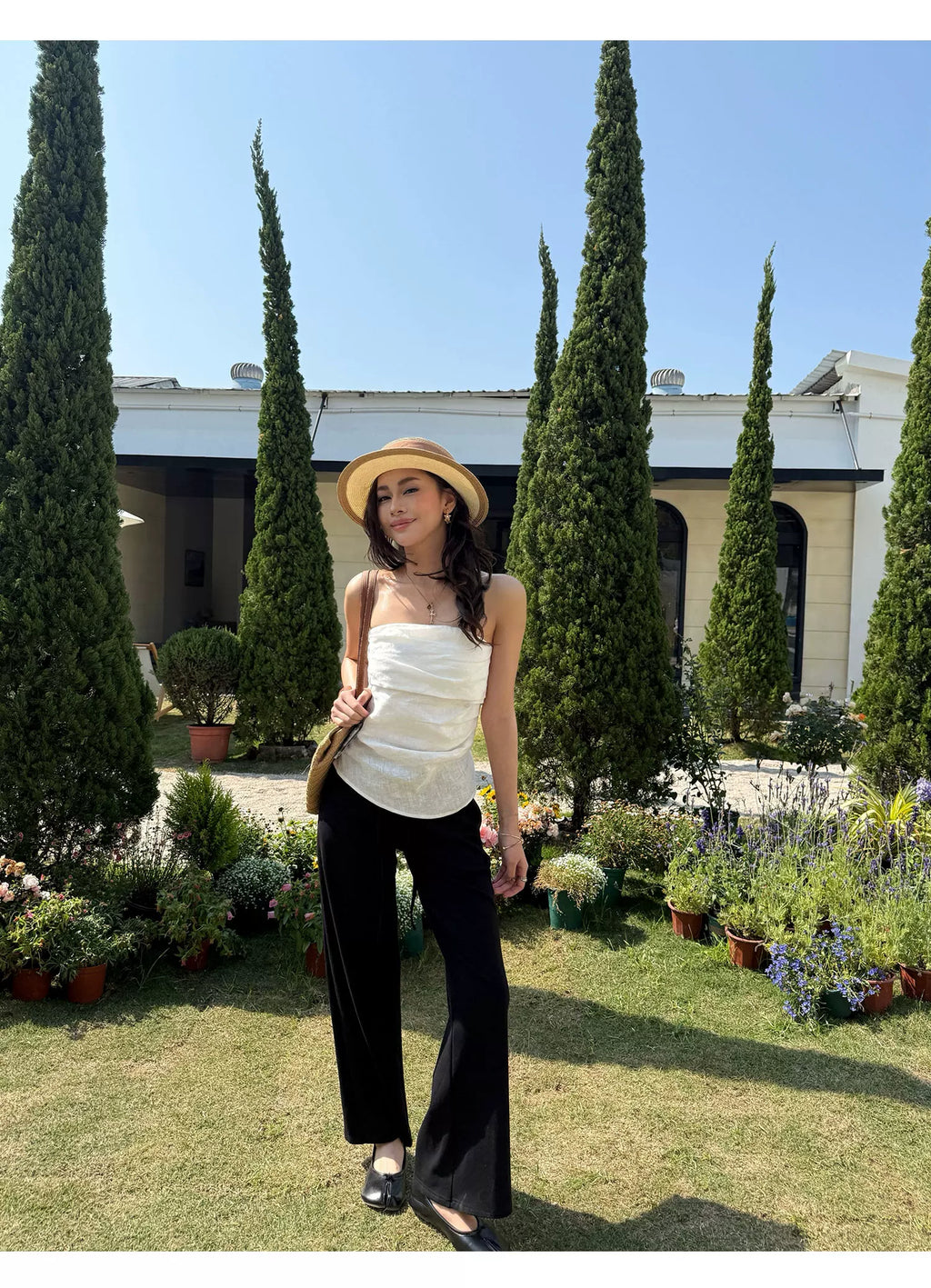 Audwyn Low Waist Straight Skinny Casual Pants