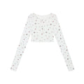 Ablueberry Puppy Print Short Cardigan
