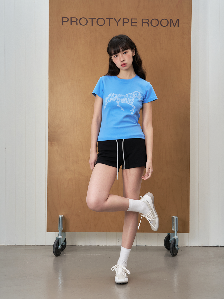 UnderStress Coding Animal Print Slim Slim Tee