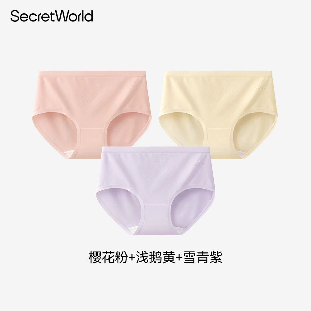 SecretWorld Cotton Antibacterial Mid-waist Briefs
