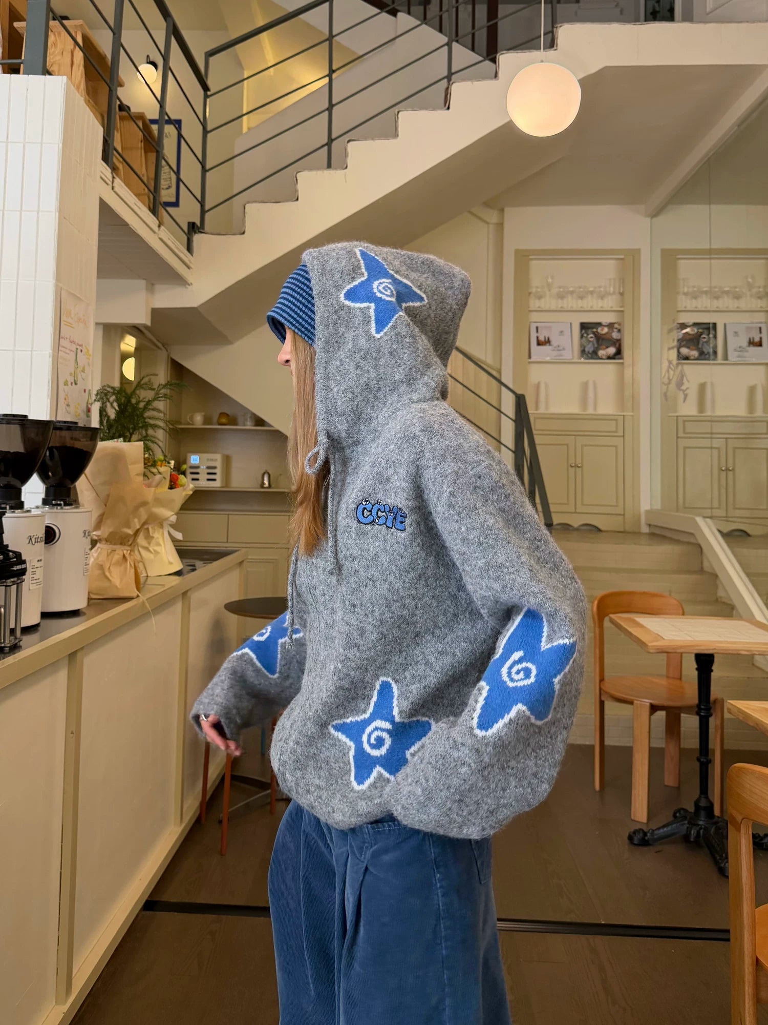 CCYE Stars Hooded Sweater Cardigan Jacket