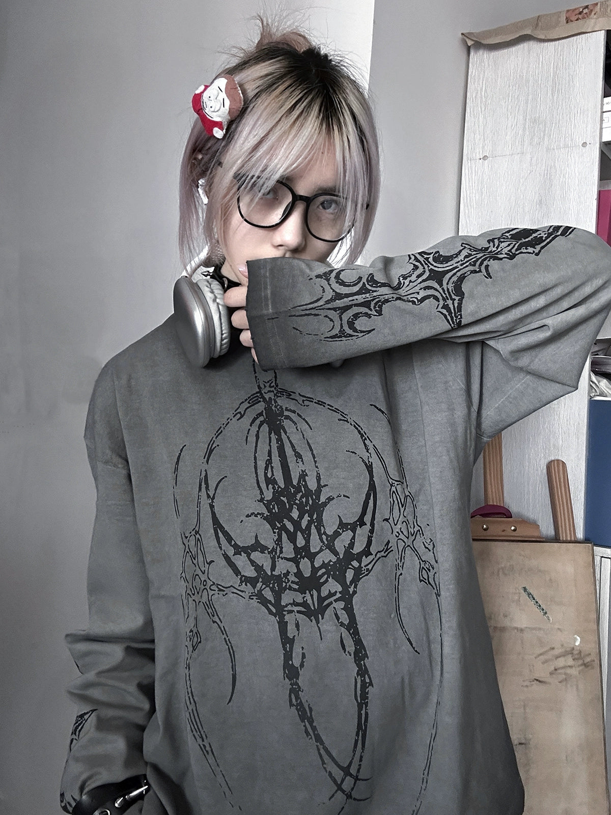 Wetbody Loose Wash Old T-shirt