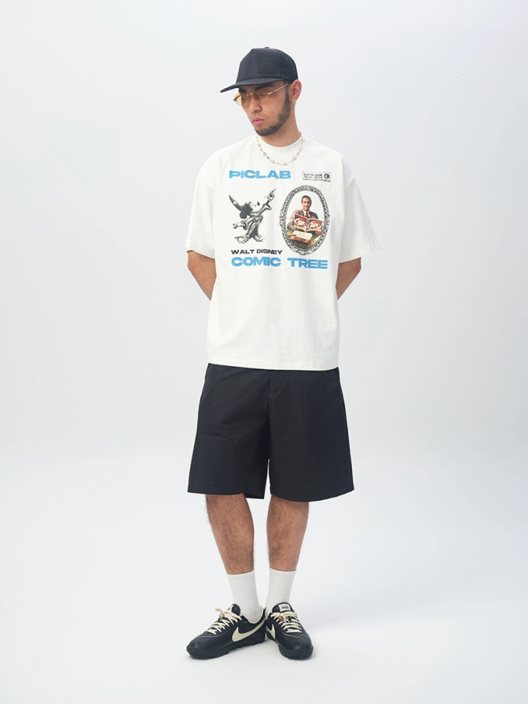 ComicTree Nylon Letter 6-point Shorts