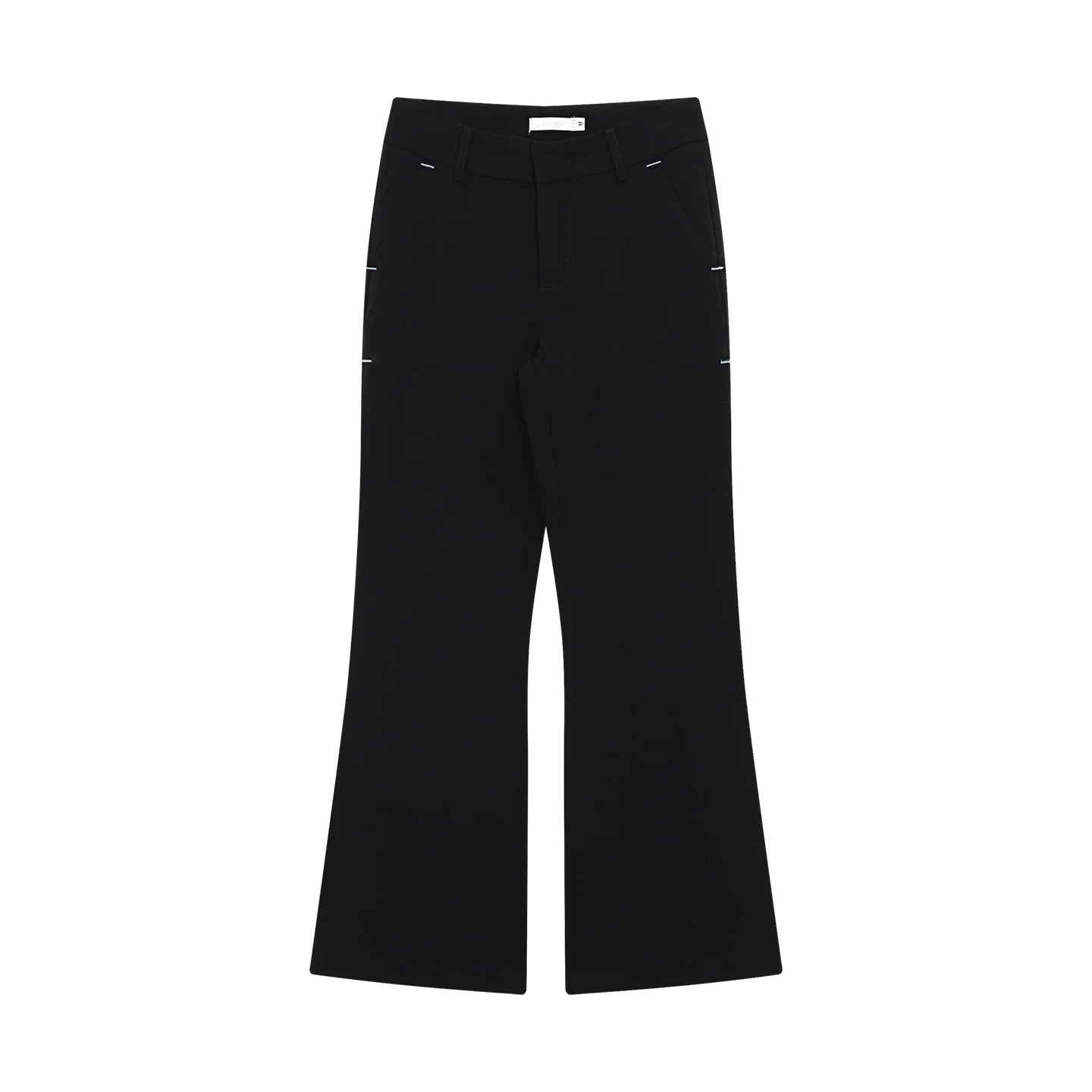 FUNKYFUN Side Slit Micro-horn Low-rise Eight-point Trousers