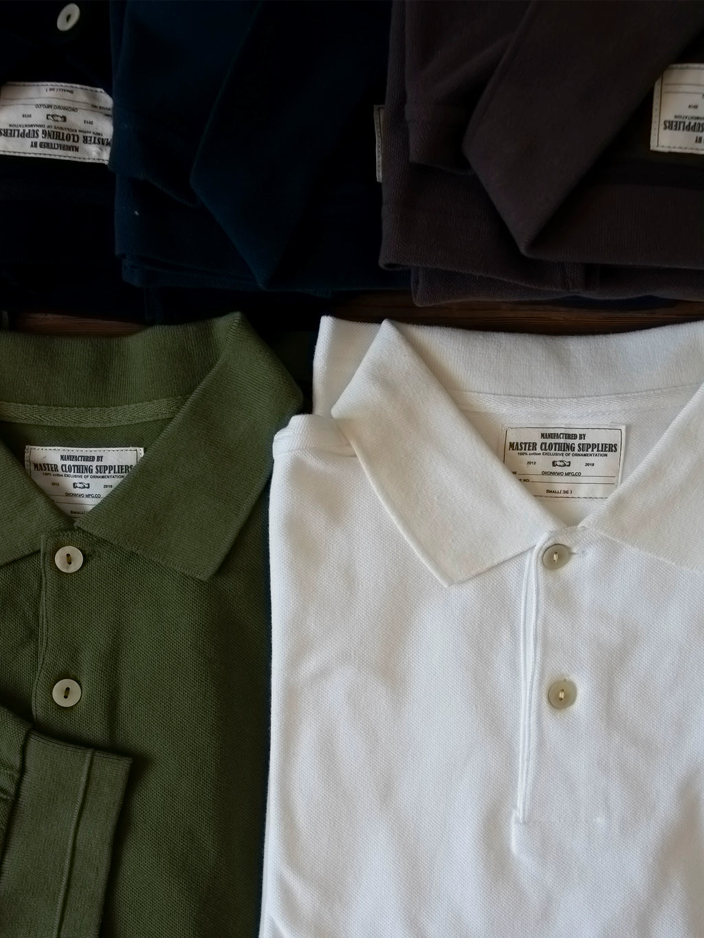 PrintAce Vintage Loose Lapel Long Sleeve POLO Shirt