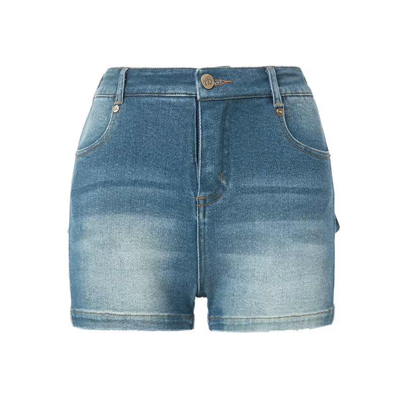 ABMY Hottie High Elastic Mid-rise Denim Shorts