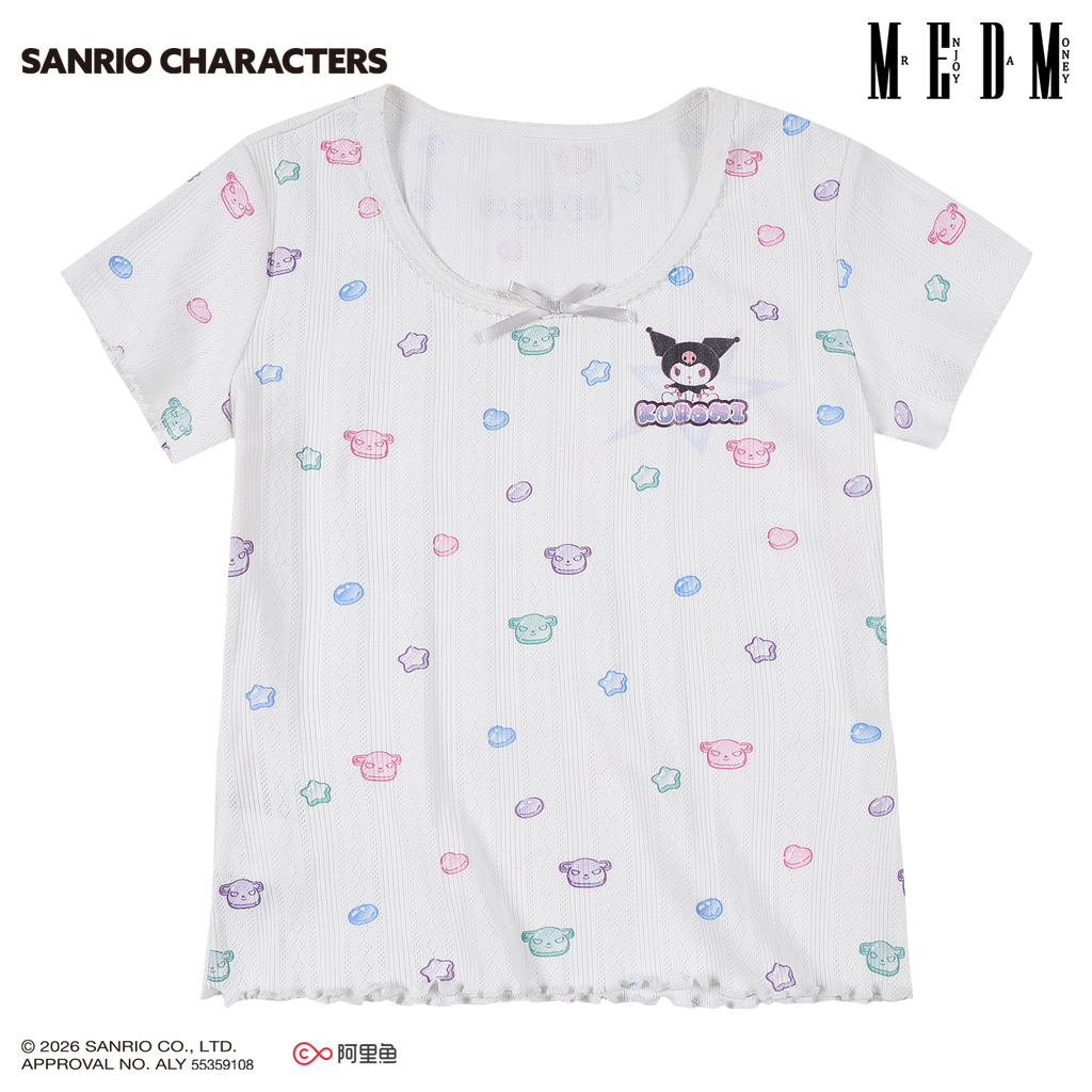 MEDM Candy Printed Knitted Casual Tee
