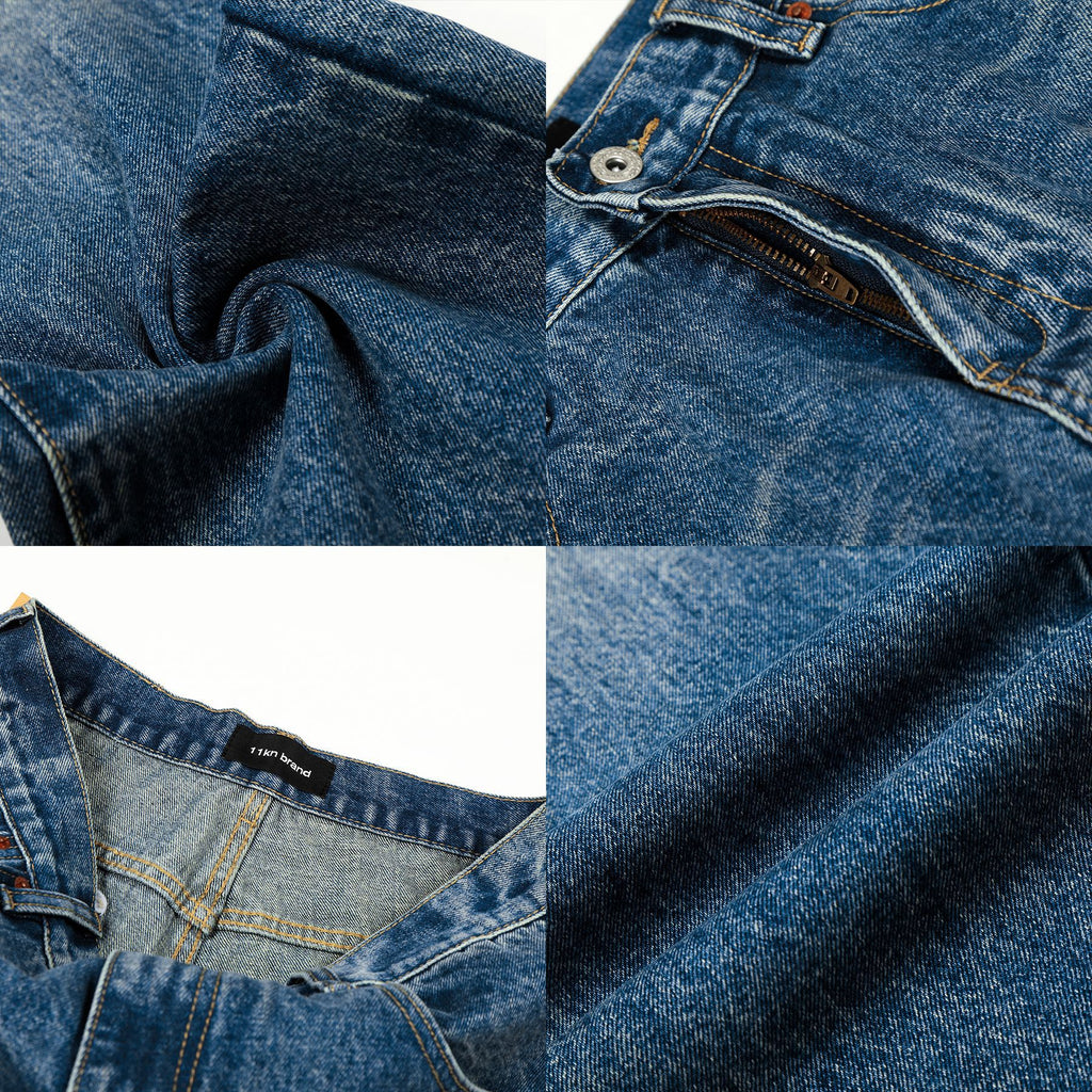 11KN Retro Micro-pull Three-dimensional Slim-fitting and Thin Casual Pants