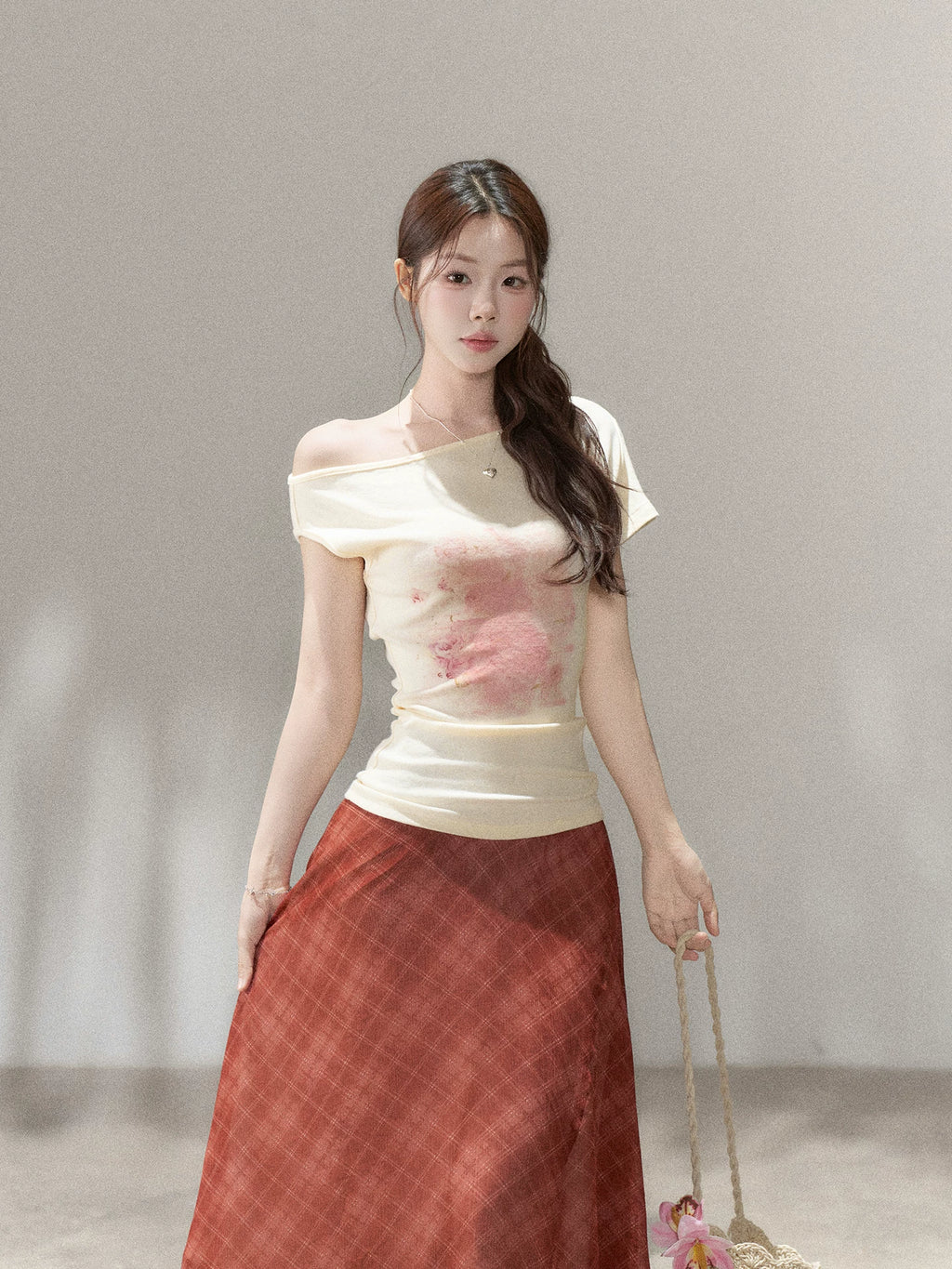 Wildberry Irregular Print Slim Tee