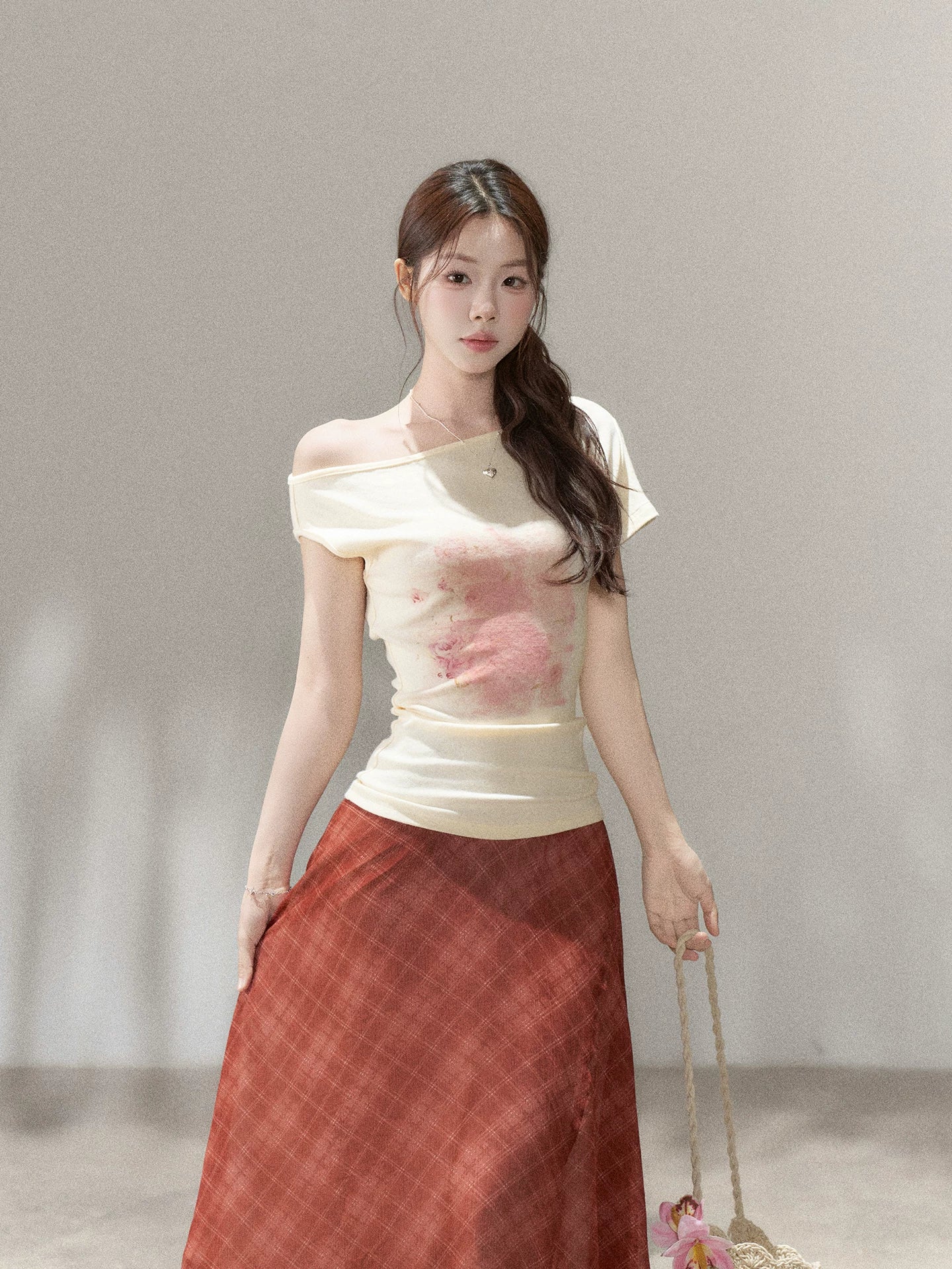 Wildberry Irregular Print Slim Tee