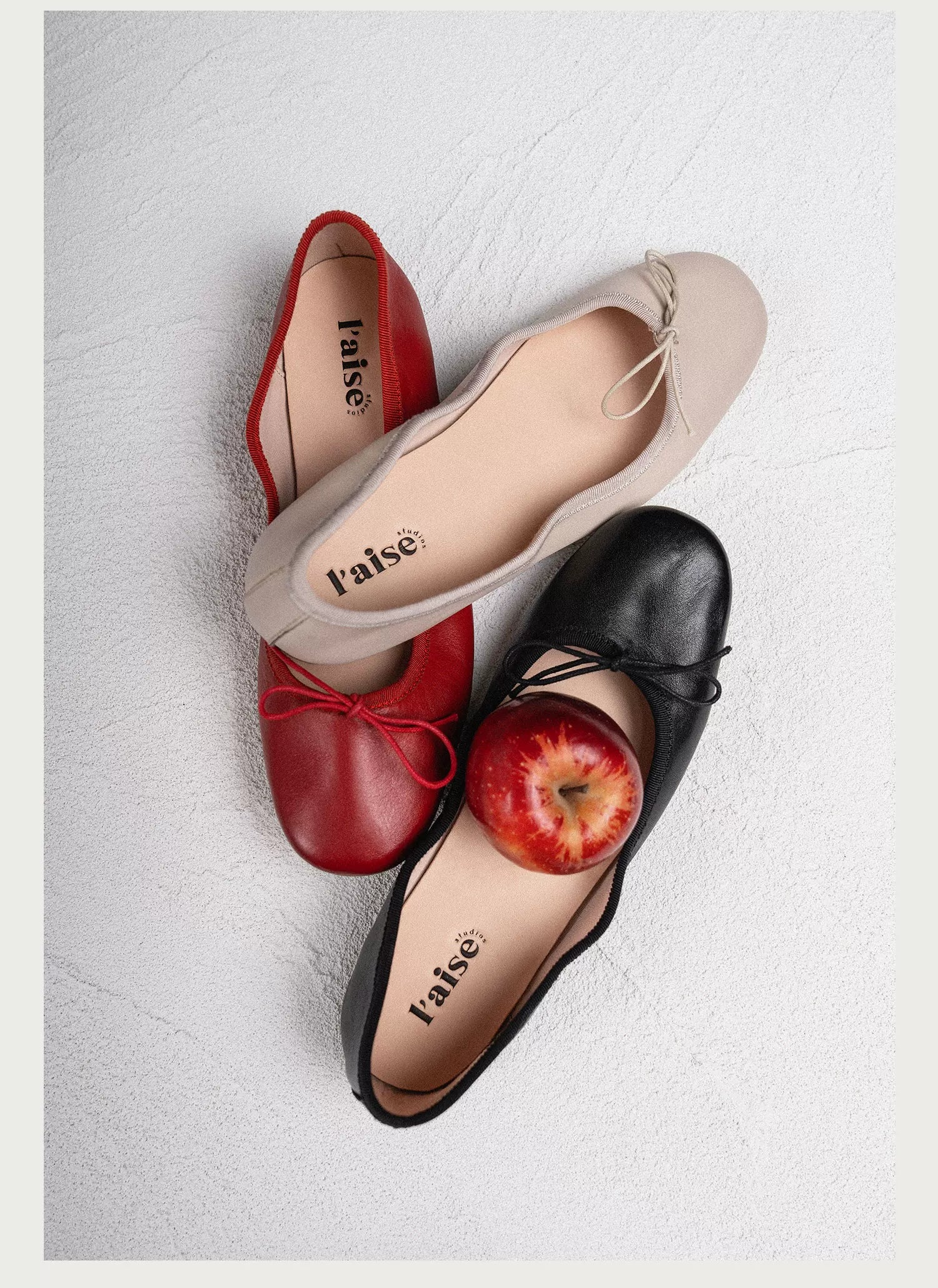 L'aise Shallow Mouth One-pedal Single Shoes