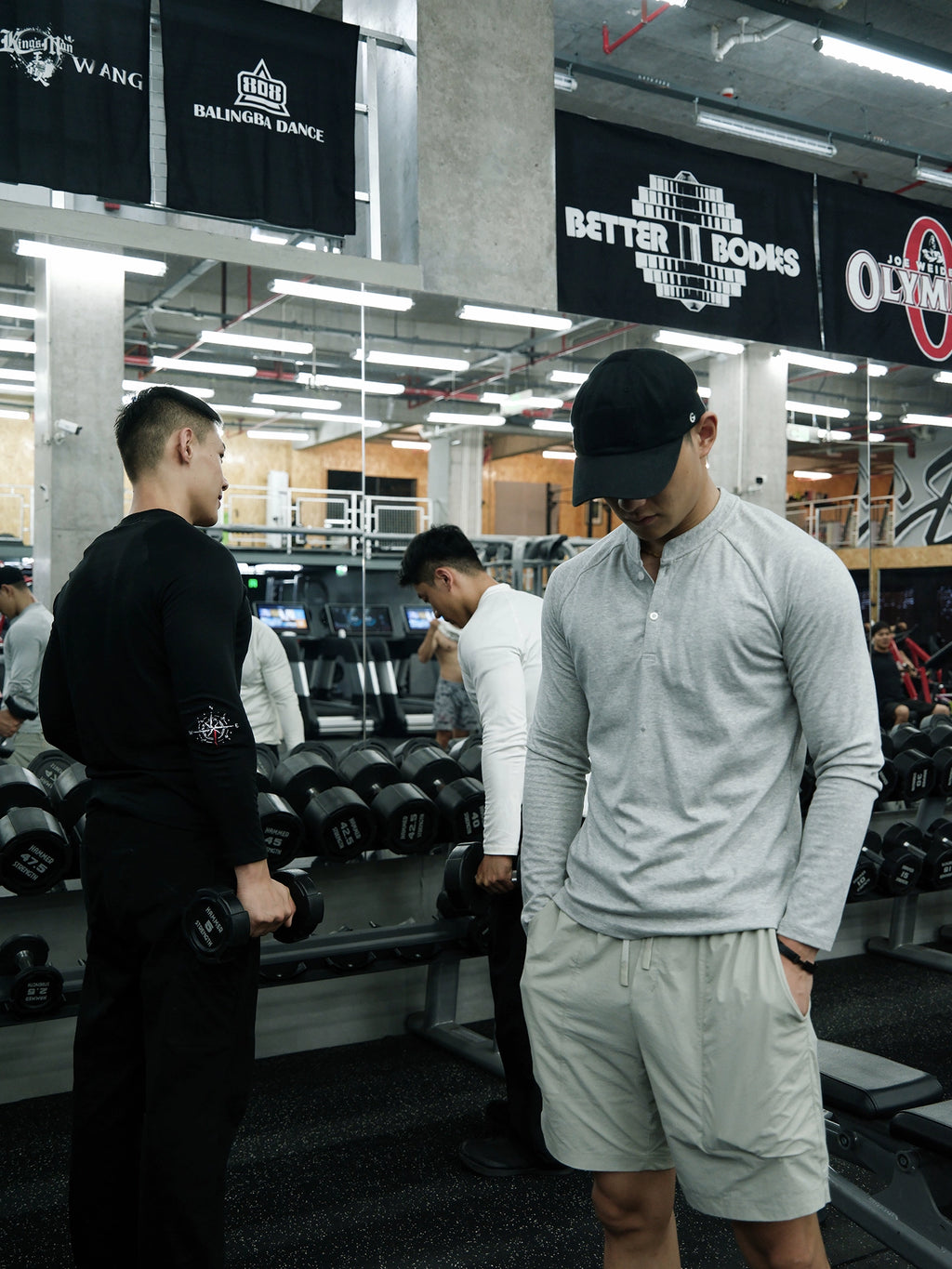 GTAL Casual Henry Collar Embroidered Long Sleeve