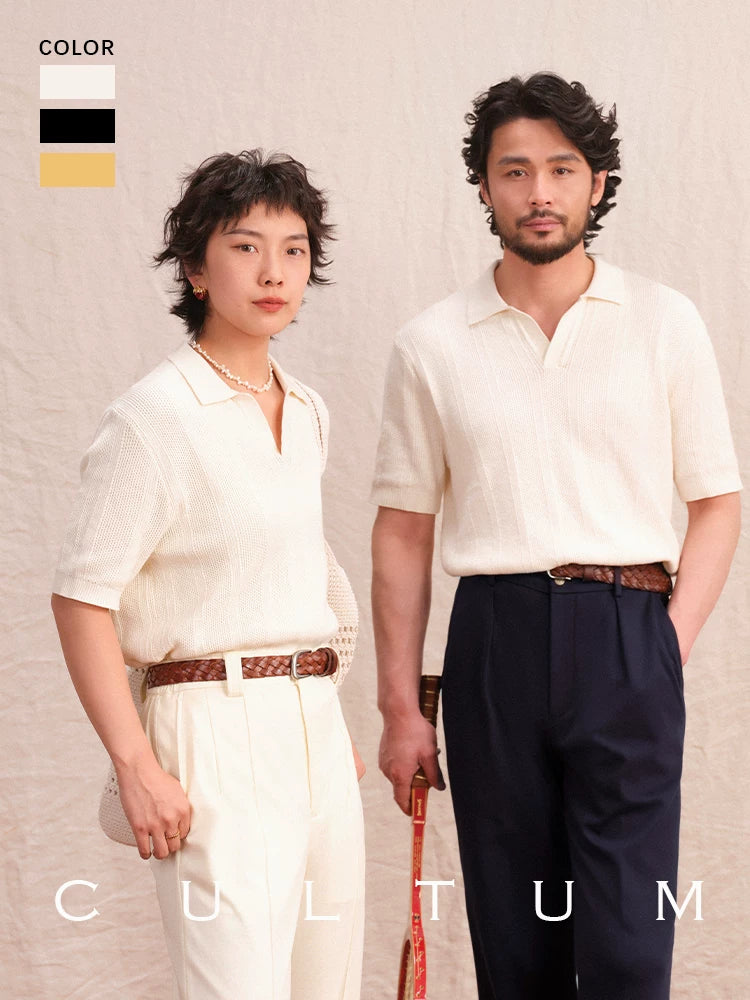 CULTUM Vintage Sport Hollow Polo Shirt