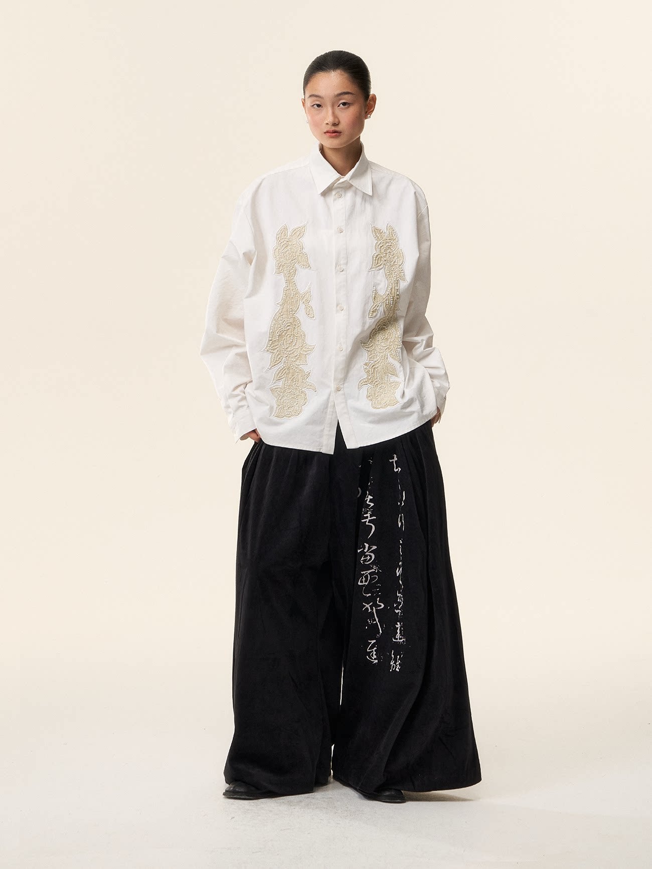 LOUMUTAKU Heavy Industry Beaded Casual Shirt